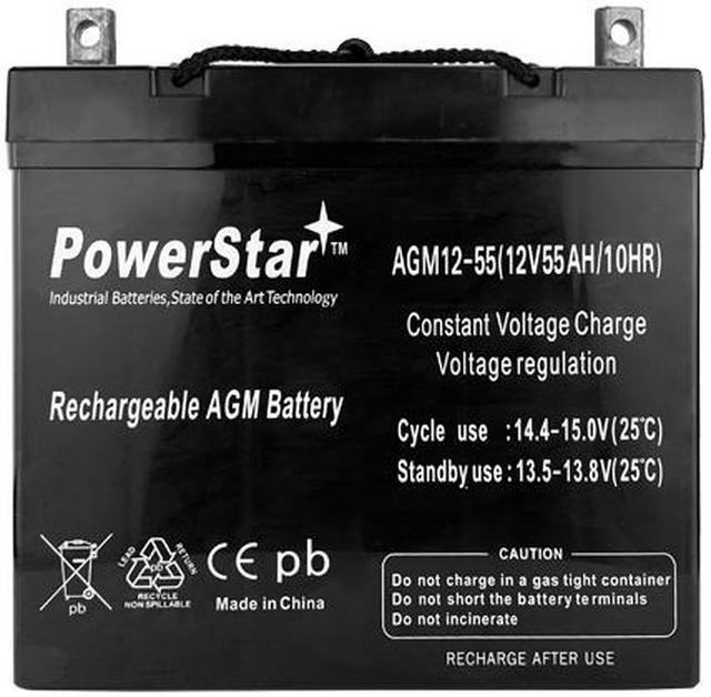 Alt view image 2 of 4 - 12 Volt (12V) 50 Amp (50Ah) VRLA AGM Sealed Lead Acid Battery 50 AMPS - NOW 55AH