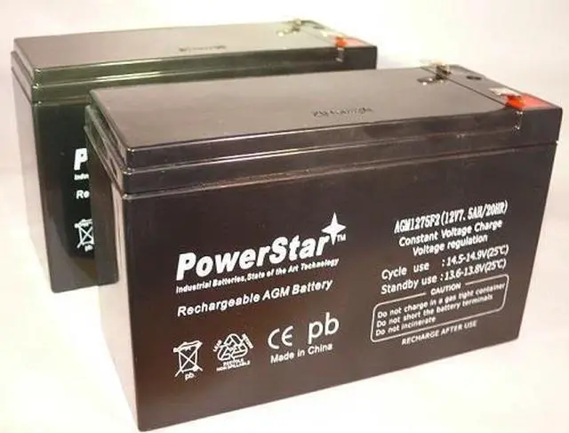 Main image of 12V 7.5AH SLA Battery replaces lc-r127r2p ub1270 pc1270 ps1270f1 jc1260 - 2PK