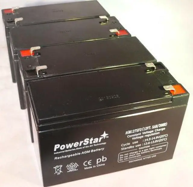Main image of 4 Pack - SLA Battery 4 Cyberpower 12V 7ah 8ah B-613 SLA1075 7.5ah AGM 12 V olt