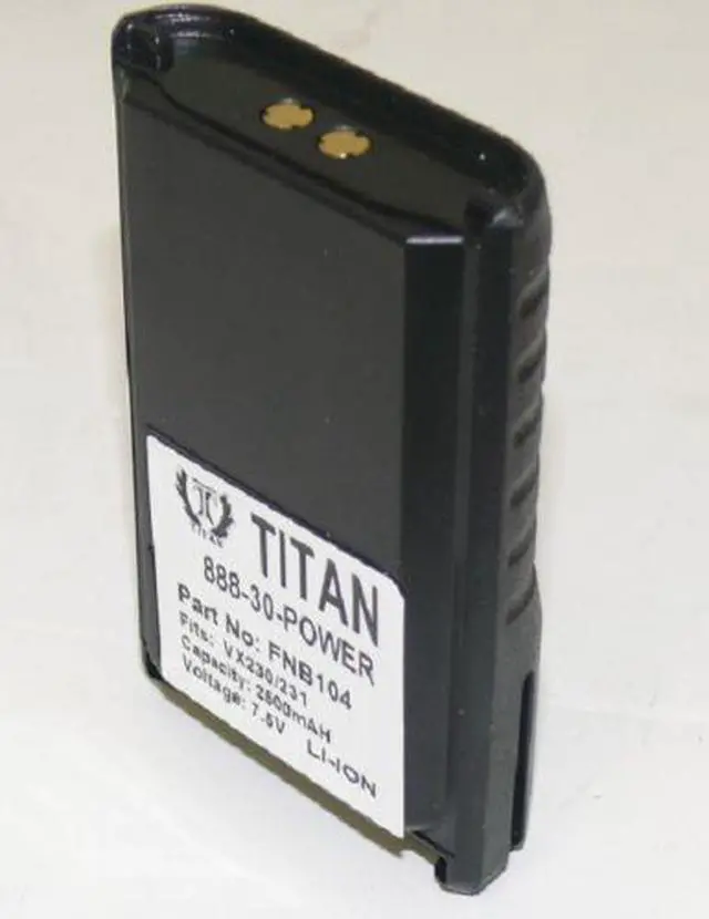 Alt view image 3 of 3 - NEW Vertex FNB-V104LI 7.4V/2000mAh Li-Ion Battery Pack for VX-230 VX-231 VX-231L