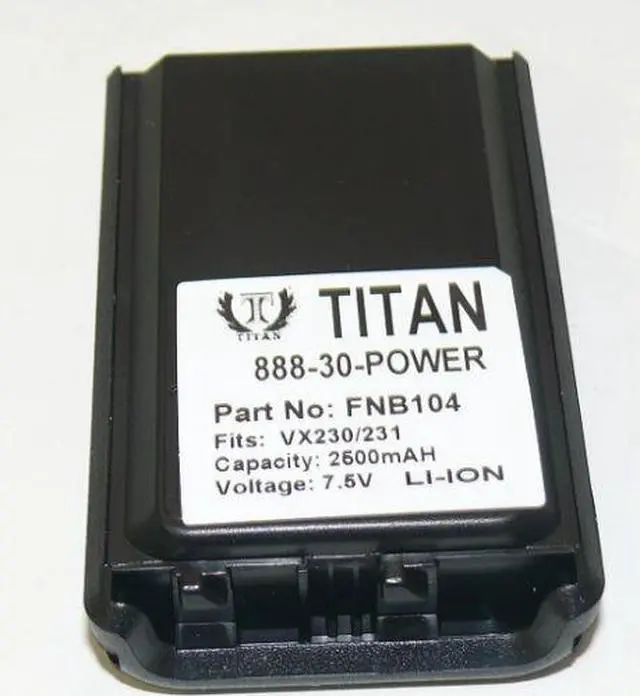 Main image of NEW Vertex FNB-V104LI 7.4V/2000mAh Li-Ion Battery Pack for VX-230 VX-231 VX-231L