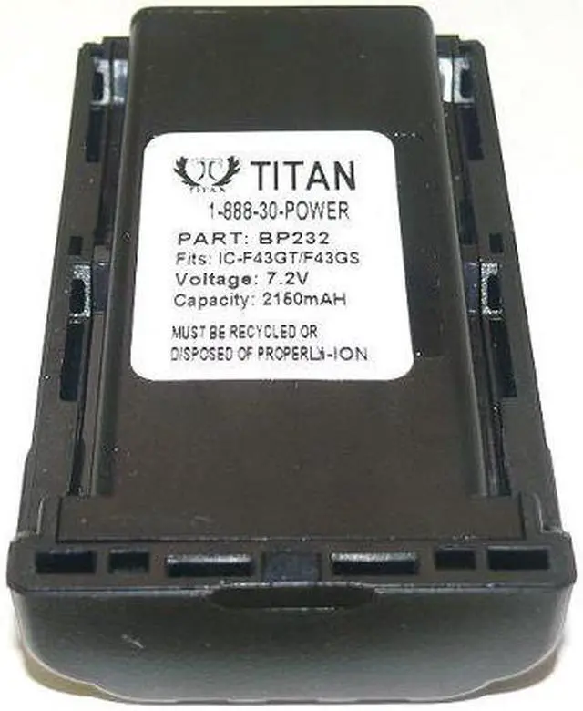 Main image of 2200mAh BP-232N Battery for ICOM IC-A14S IC-F14S IC-F24S FC-F3021 F4201 IC-F43GT
