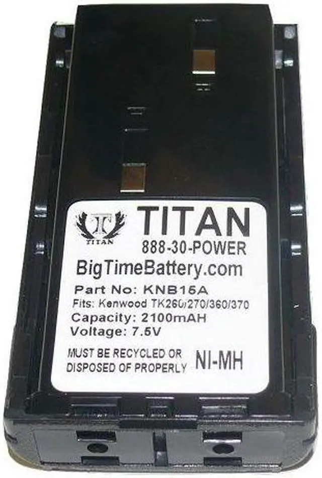 Main image of 2100MAH BATTERY FOR KENWOOD KNB15 KNB-15 KNB-15A TK-260 TK-360