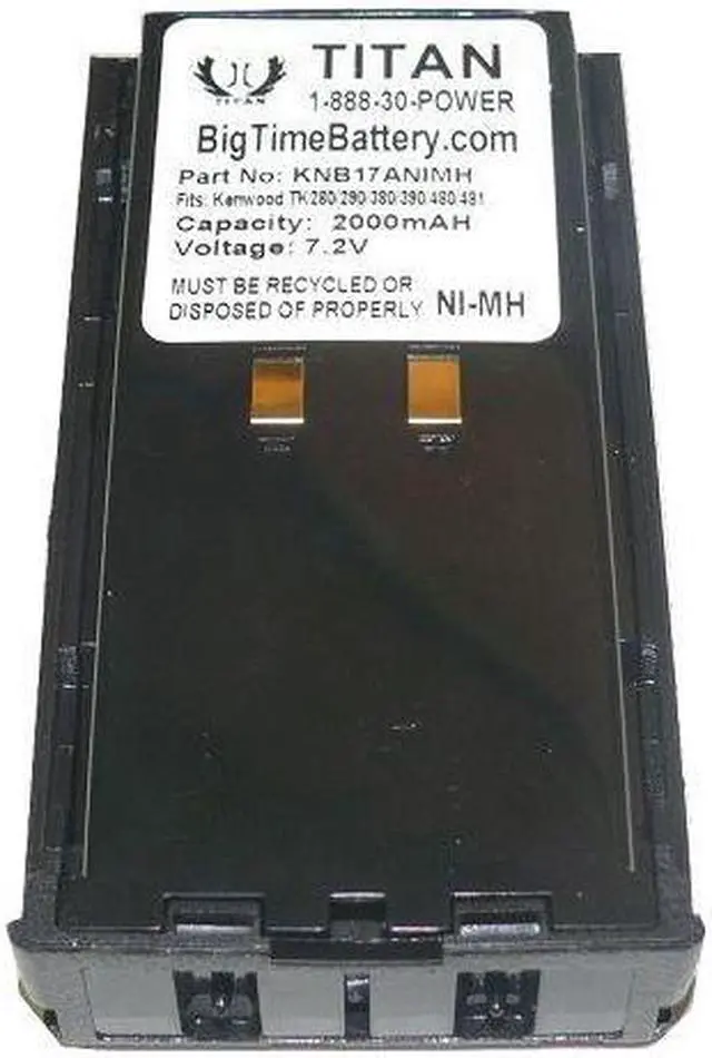 Alt view image 2 of 3 - 2X For Kenwood KNB-17 KNB-16A 7.2V Ni-MH 2100mAh Battery ft TK-190 TK-280 TK-380