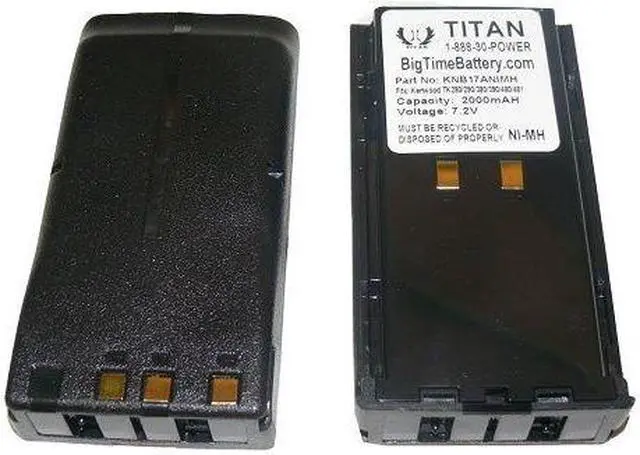 Main image of 2X For Kenwood KNB-17 KNB-16A 7.2V Ni-MH 2100mAh Battery ft TK-190 TK-280 TK-380