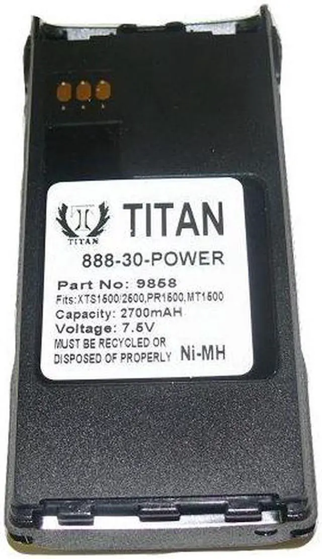 Main image of Tank® 2700mAh NiMH NTN9815 NTN9858 Battery for MOTOROLA XTS1500 XTS2500 Radio