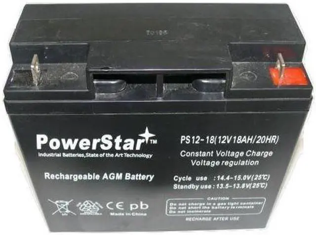 Alt view image 2 of 3 - NP18-12-NP18-12B SLA BATTERY 12VOLT 18AH NUT AND BOLT