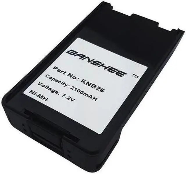Alt view image 2 of 3 - KNB-26 KNB-25 KNB-26N KNB-56 2100mAh Replacement Kenwood Two Way Radio Battery