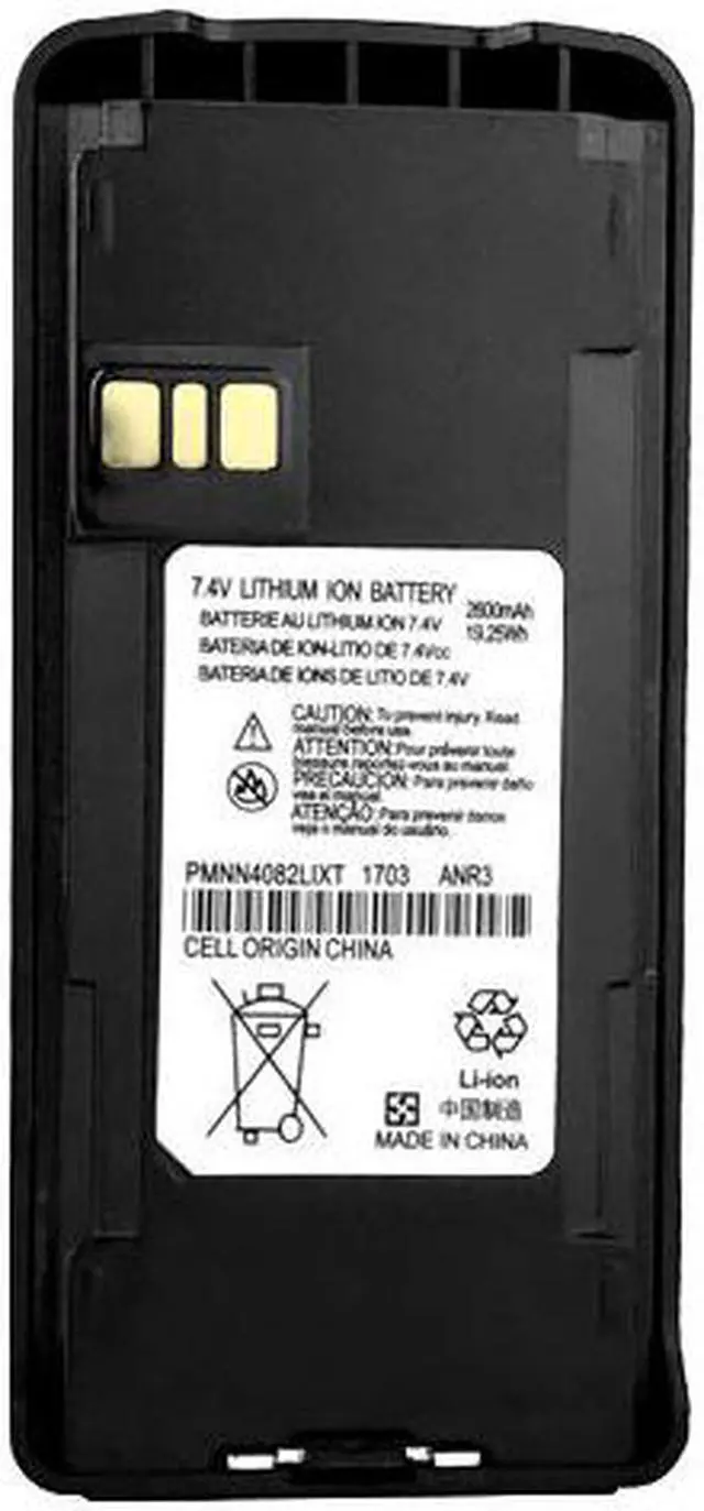 Alt view image 4 of 6 - 2 x PMNN4082AR PMNN4081 Battery fits Motorola CP476 P165 CP1660 Two-Way Radios