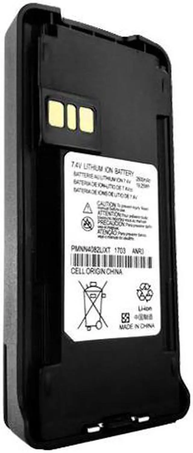 Alt view image 2 of 6 - 2 x PMNN4082AR PMNN4081 Battery fits Motorola CP476 P165 CP1660 Two-Way Radios