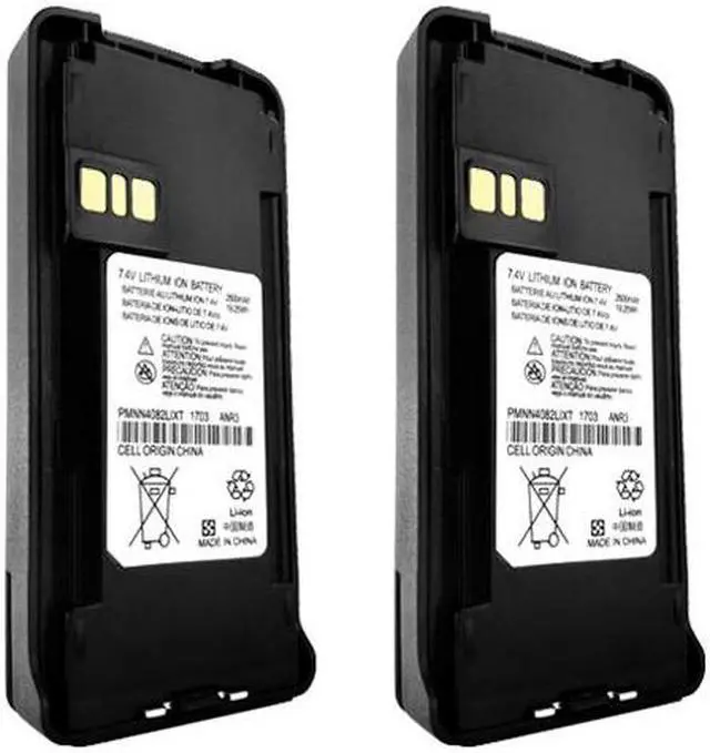 Main image of 2 x PMNN4082AR PMNN4081 Battery fits Motorola CP476 P165 CP1660 Two-Way Radios