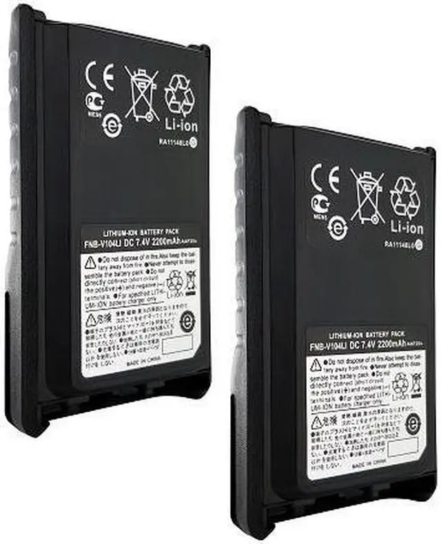 Main image of 2 x FNB-V104Li 2200mAh Battery for Yaesu Vertex Standard VX-230 VX-231 Radio(s)