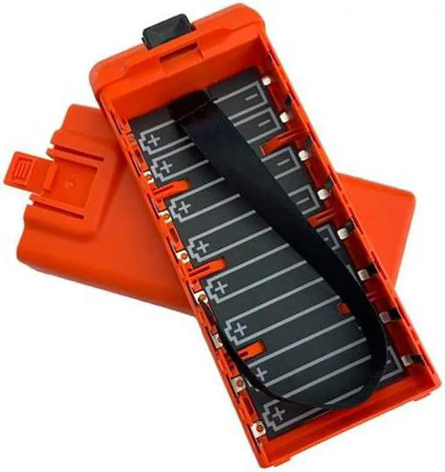 Alt view image 3 of 3 - Orange AA Clamshell, Equivalent to KAA0120 for RELM BK Radio KNG