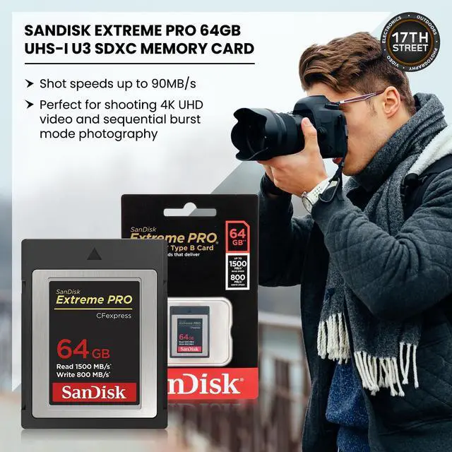 Alt view image 5 of 7 - Westcott FJ200 Round Head Pocket Strobe Light with 64GB Memory Card for 4K Video and Westcott ProGrip2 Ergonomic Handheld Mount for Photographers Bundle Set (WES-4740)
