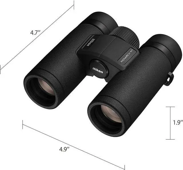 Alt view image 4 of 15 - Nikon Monarch M7 10x30 Binocular | Waterproof, fogproof, Rubber-Armored Compact Binocular with ED Glass & Wide View, Locking Diopter, Limited Official Nikon USA Model