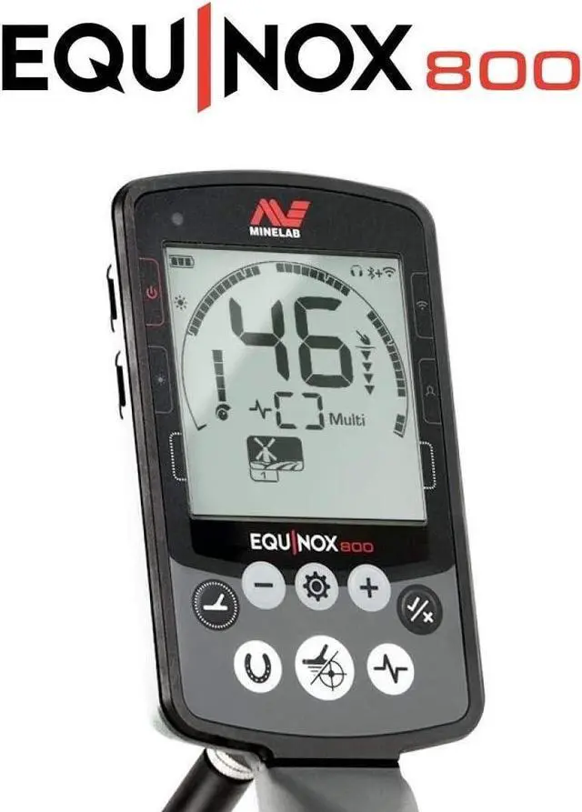 Alt view image 6 of 7 - Minelab Equinox 800 Metal Detector w/Pro Find 35, Carry Bag, Finds Pouch