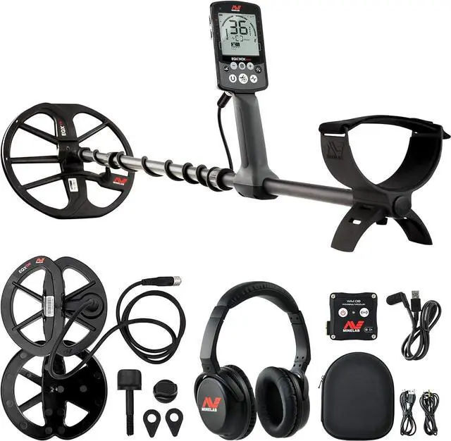 Main image of Minelab Equinox 800 All-Terrain Waterproof Multi-Purpose Metal Detector + Equinox Double-D 6" Smart Coil with Skid Plate