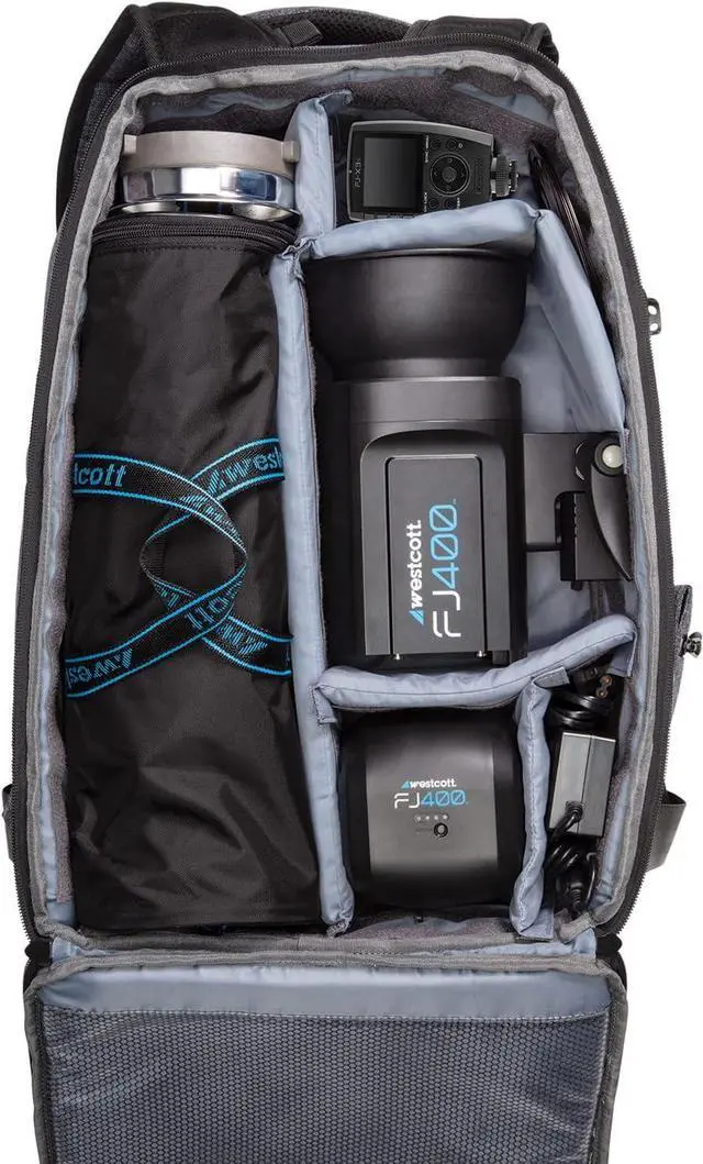 Alt view image 2 of 7 - Westcott FJ400 Strobe 1-Light Backpack Kit with FJ-X3 S Wireless Trigger for Sony Cameras