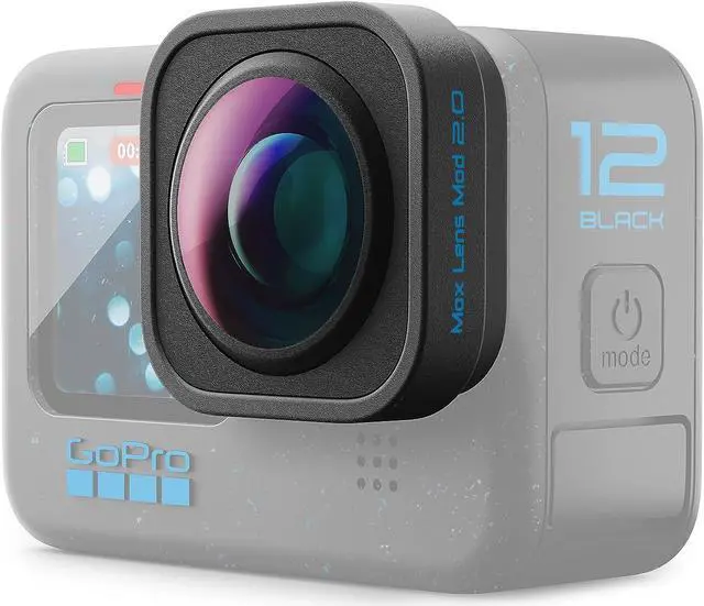 Alt view image 2 of 5 - GoPro Max Lens Mod 2.0 (HERO12 Black) - Official GoPro Accessory, Black