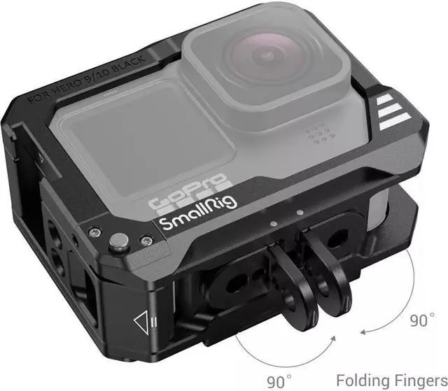 Alt view image 3 of 7 - SmallRig Camera Cage for GoPro HERO11/HERO10/HERO9 - Black