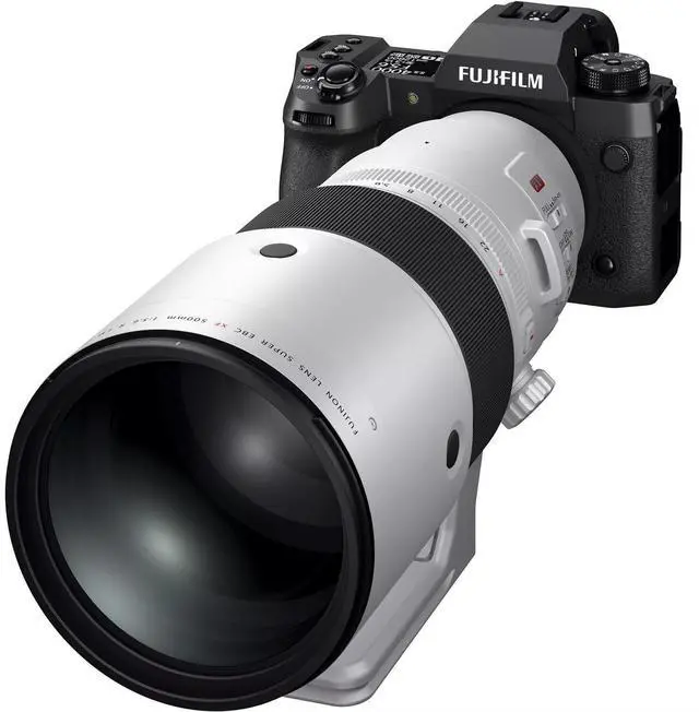 Alt view image 4 of 13 - Fujifilm XF 500mm F5.6 R LM OIS WR Full-Frame Lens, White