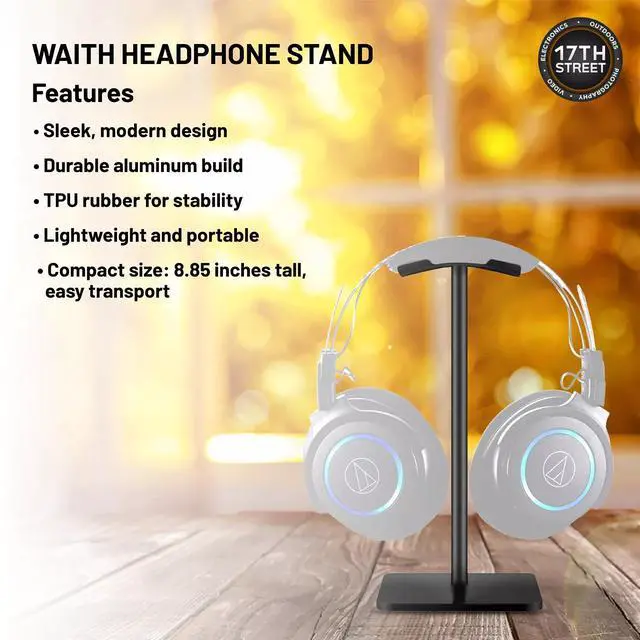 Alt view image 5 of 6 - Audio-Technica ATH-G1 Closed Back Premium Wired Gaming Headset (Black)+Stand