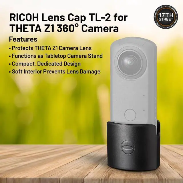 Alt view image 5 of 6 - Ricoh Theta Z1 360° 51GB Camera with Ricoh Lens Cap & Cleaning Cloth Bundle
