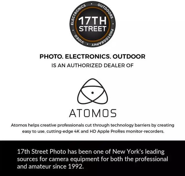 Alt view image 4 of 6 - Atomos Shinobi II 5.2" HDMI Recording Monitor, Battery, Hot Shoe, Charger Bundle