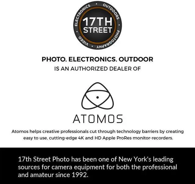 Alt view image 4 of 6 - Atomos Shinobi II 5.2" HDMI 4K Recording Monitor, Hot Shoe, 32GB, Cloth Bundle