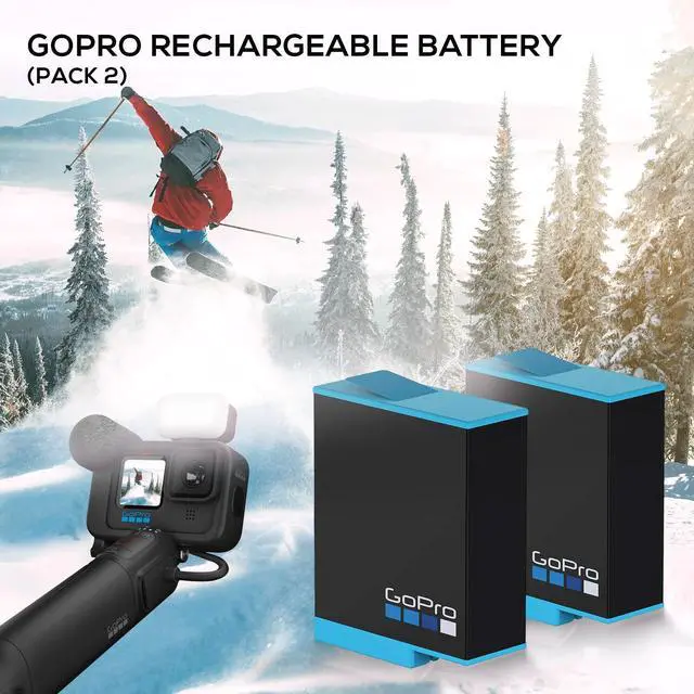 Alt view image 7 of 7 - GoPro HERO12 Black Creator Edition with 2 Battery + 128GB Memory Card Bundle