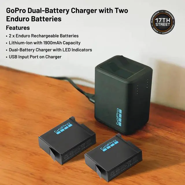 Alt view image 5 of 6 - GoPro HERO13 Black Action Camera+Dual Charger+Enduro Batteries+256GB Card Bundle