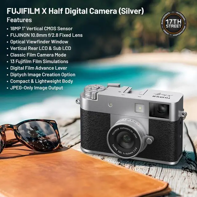 Alt view image 4 of 5 - FUJIFILM X Half Digital Silver Camera+INSTAX MINI LINK 3 Printer+32GB+Film Set