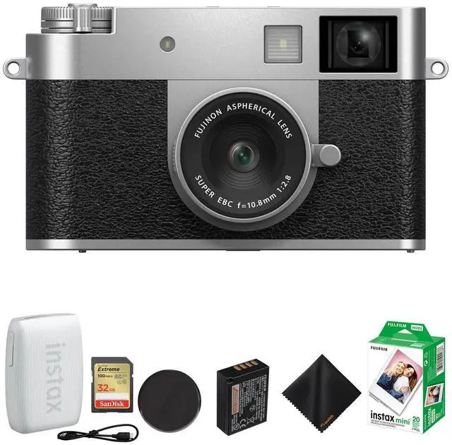 Main image of FUJIFILM X Half Digital Silver Camera+INSTAX MINI LINK 3 Printer+32GB+Film Set