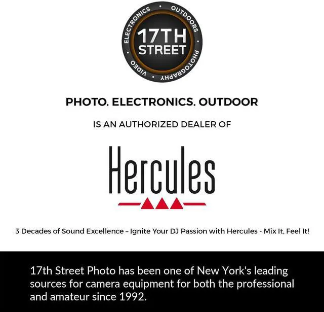 Alt view image 3 of 6 - Hercules DJControl Inpulse 300-2-Deck DJ Controller+Headphones+Laptop Stand Kit