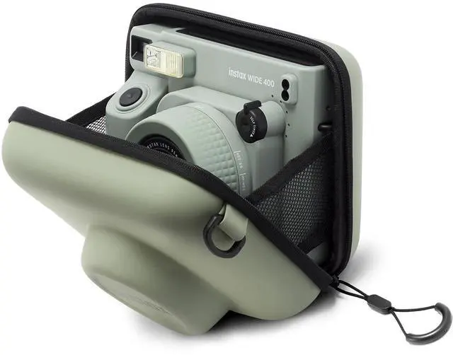 Alt view image 4 of 4 - Fujifilm 600023879 INSTAX Wide 400 Camera Case with Adjustable Strap, Green