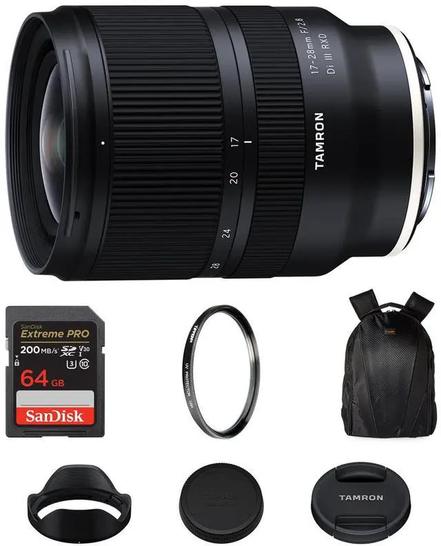 Main image of Tamron 17-28mm f/2.8 Di III RXD Lens-Sony E+64GB Extreme SDXC+Tiffen Filter Kit