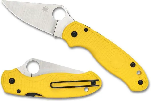 Main image of Spyderco Para 3 Lightweight Signature Knife Stainless Steel Blade, Yellow