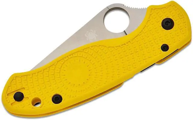 Alt view image 4 of 4 - Spyderco Para 3 Lightweight Signature Knife Stainless Steel Blade, Yellow