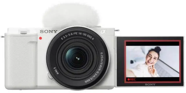 Main image of Sony ZV-E10 Mirrorless Camera with 16-50mm f/3.5-5.6 II Interchangeable Lens
