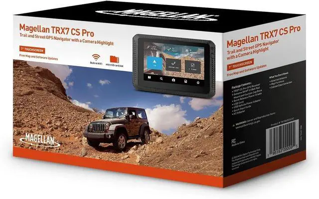 Alt view image 3 of 7 - Magellan PRO Dual-Mount 7-Inch GPS Navigator, Rear-Facing Trail Camera, Black