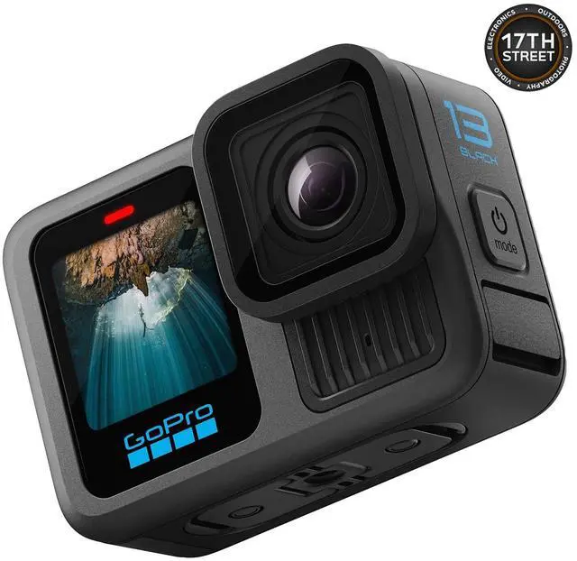 Alt view image 6 of 6 - GoPro HERO13 Camera 3 Batteries, Charger, 64GB card, Head Strap & Handgrip Kit