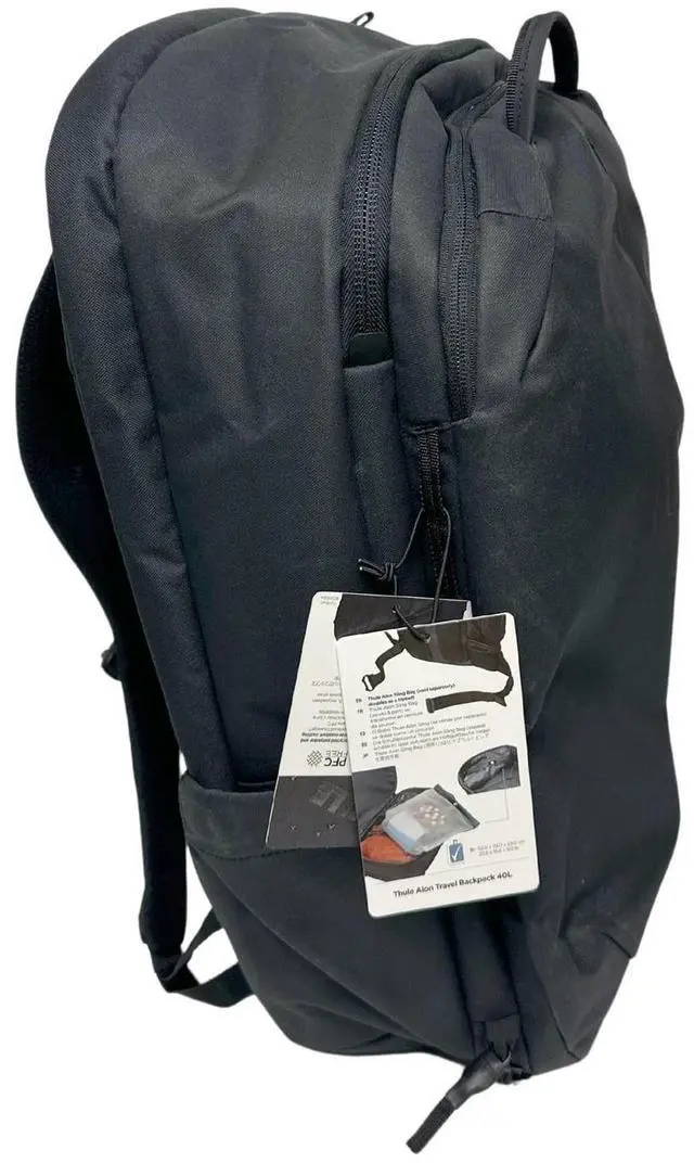 Alt view image 3 of 4 - Thule Aion 40L Travel Backpack, Durable & Water-Resistant, Polyester, Black