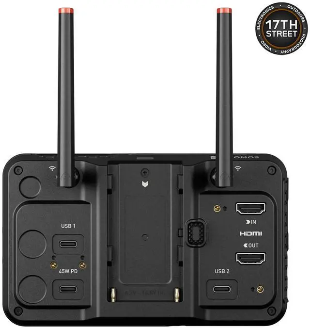 Alt view image 6 of 6 - Atomos Ninja TX GO 5" Monitor-recorder with Battery Charger & Hot Shoe Mount Kit