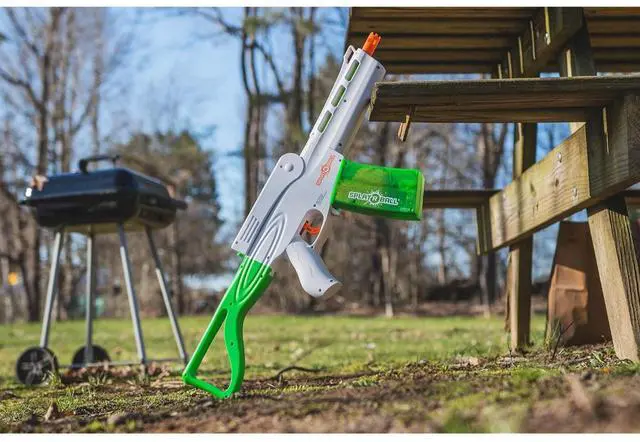 Alt view image 6 of 7 - SplatRball 800 Pyro Glow-in-The-Dark Gel Ball Water Bead Blaster Gun Kit, Green