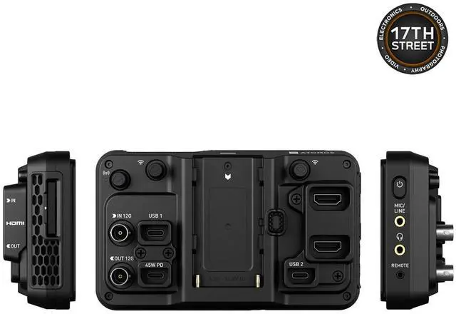 Alt view image 6 of 6 - Atomos Ninja TX 5.2" Camera-Cloud Monitor with Power Kit & Hot Shoe Mount Bundle
