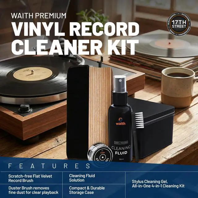 Alt view image 4 of 6 - Audio Technica AT-LP60XBT-USB-BK Automatic Turntable, 2 Bookshelf Speakers & Cleaner Kit - Bundle