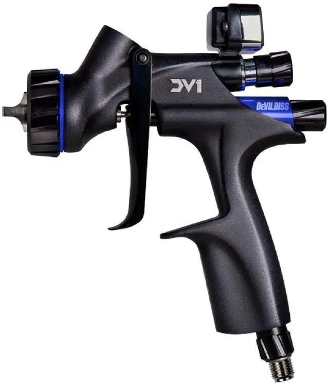 Alt view image 2 of 3 - Devilbiss 704504 Dv1-B Basecost Digital Uncupped Hvlp Spray Gun, Factory Color