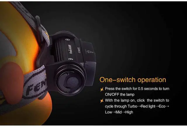 Alt view image 4 of 5 - Fenix FX-HL60RU2B USB Durable Rechargeable Headlamp, Maximum Lumens 950, Black