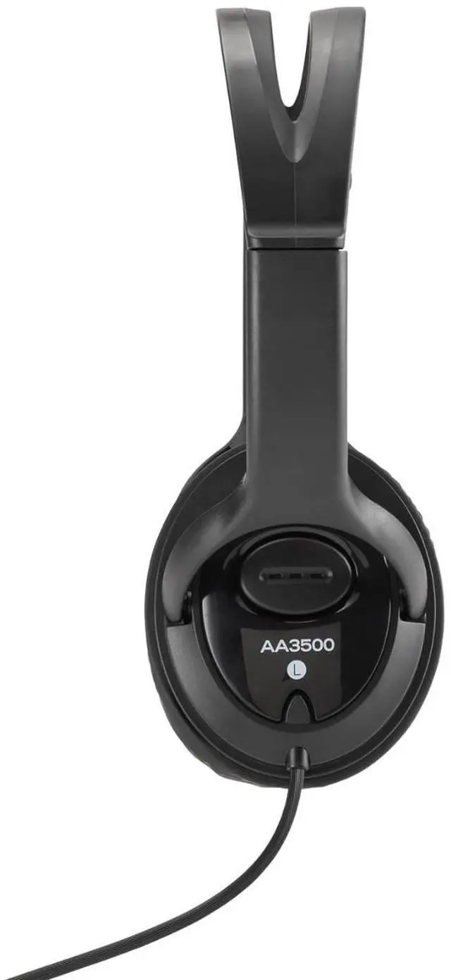 Alt view image 2 of 6 - On-Stage AA3500 Wired Closed-Back Accurate Audio Headphones, Black