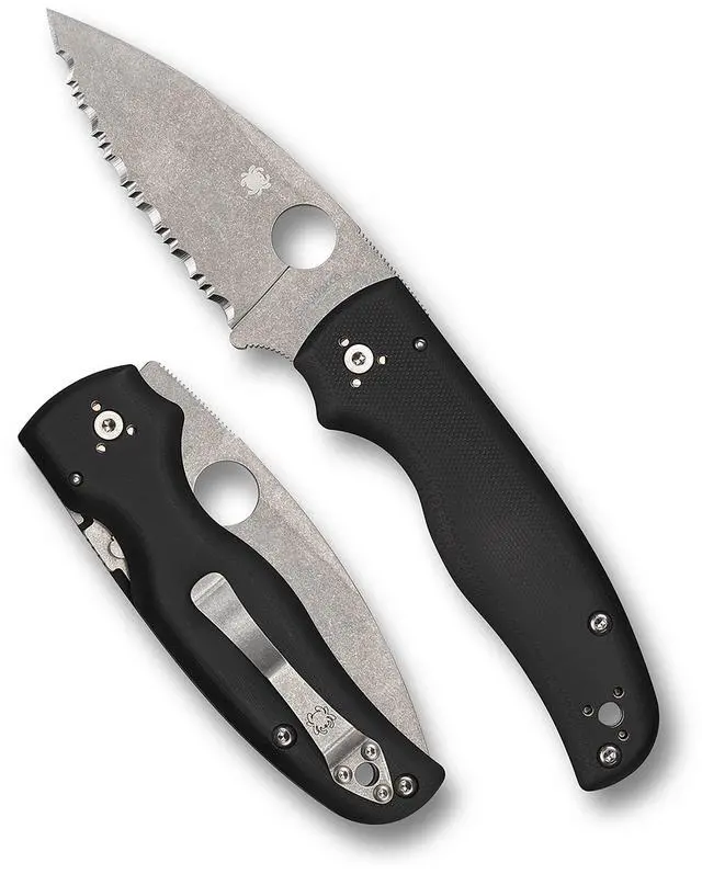 Alt view image 2 of 5 - Spyderco Shaman Folding Pocket Knife with 3.5" CPM S30V Steel Blade, Black